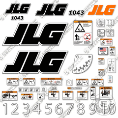 Fits JLG 1043 Decal Kit Telehandler