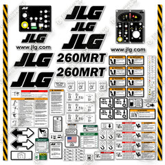 Fits JLG 260MRT Decal Kit Scissor Lift