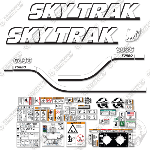 Fits JLG 6036 Decal Kit Telehandler Skytrak (Old Style) – Equipment Decals
