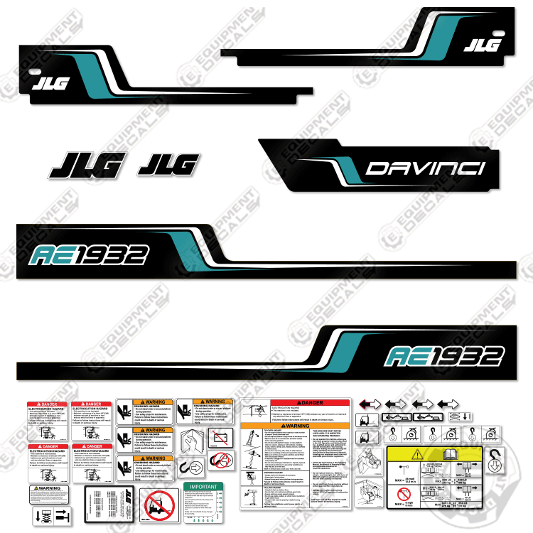 Fits JLG AE1932 Decal Kit Scissor Lift