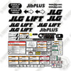 Image of JLG E400AJP Decal Kit Electric Boom Lift (Narrow) - Aftermarket Kit