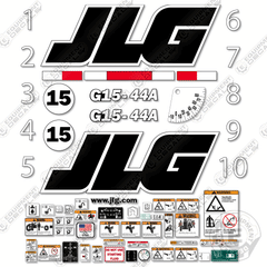 JLG G15-44A Decal Kit Telehandler - Aftermarket Kit