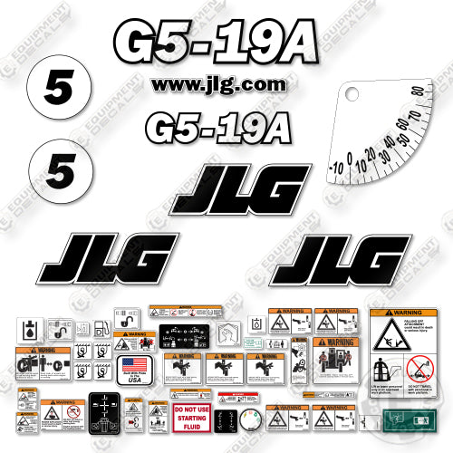 Fits JLG G5-19A Decal Kit Telehandler