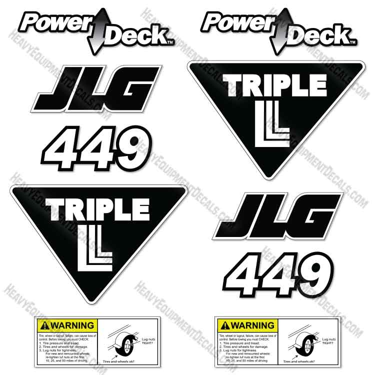 Fits JLG UT449 Decal Kit Trailer