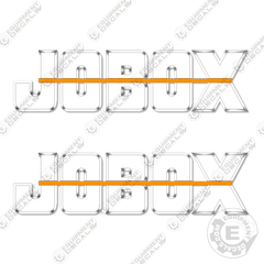 Fits Jobox Vintage Decal Kit Storage Box (24.75" Wide)