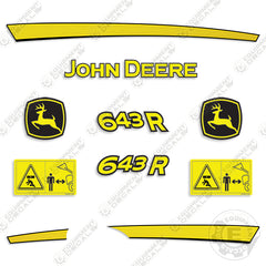 Fits John Deere 643R Decal Kit Front End Loader Attachment
