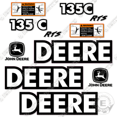 Fits John Deere 135C RTS Decal Kit Excavator
