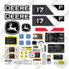 Image of John Deere 17P Decal Kit Mini Excavator - Aftermarket Kit