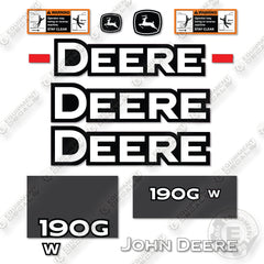 Fits John Deere 190GW Decal Kit Excavator