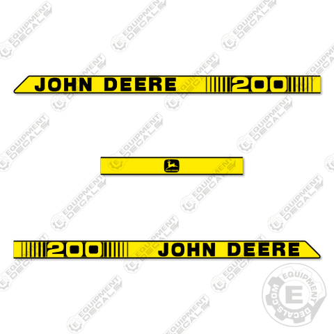 Fits John Deere 200 Decal Kit Riding Mower