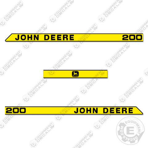 Fits John Deere 200 Decal Kit Riding Mower (OLDER)
