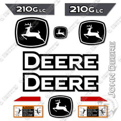 Fits John Deere 210G LC Excavator Decal Kit - 2021+