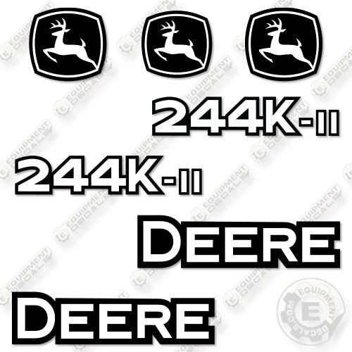 Fits John Deere 244K II Decal Kit Wheel Loader