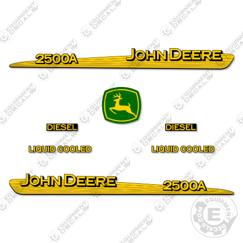 Fits John Deere 2500A Decal Kit Mower