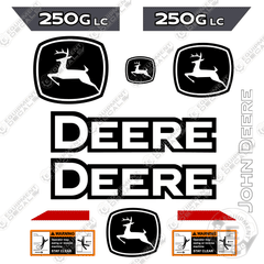 Fits John Deere 250G Excavator Decal Kit - 2021+