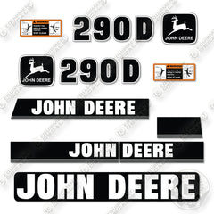 John Deere 290D Decal Kit Excavator-  Aftermarket Kit