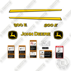 John Deere 300e Decal Kit Front End Loader- Aftermarket Kit