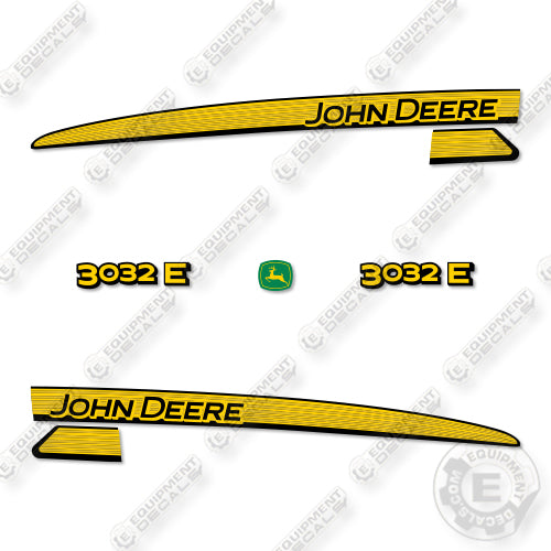 John Deere 3032E New Decal Kit Compact Tractor - Aftermarket Kit