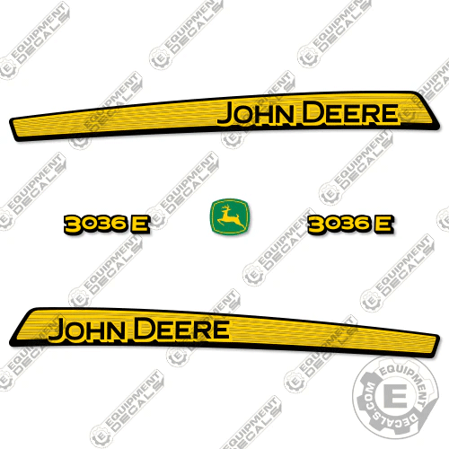 Fits John Deere 3036E Decal Kit Tractor