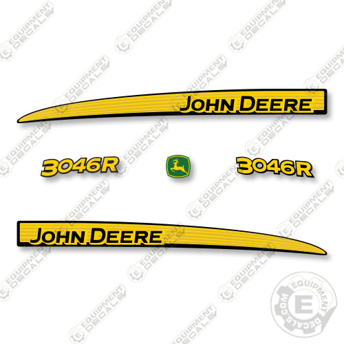 John Deere 3046R Decal Kit Compact Tractor - Aftermarket Kit