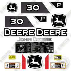 John Deere 30P Decal Kit Mini Excavator - Aftermarket Kit
