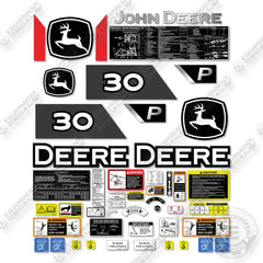 John Deere 30P Decal Kit Mini Excavator - Aftermarket Kit