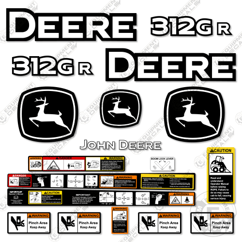 Fits John Deere 312GR Decal Kit Skid Steer - PRE 2020