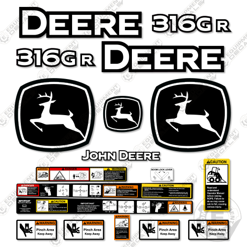 thumbnail image 2 of EquipDecals Skid Steer Safety Decals Kit - UV Laminated Stickers 2 of 6