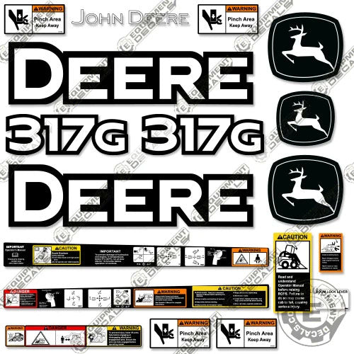 Fits John Deere 317G Decal Kit Skid Steer - PRE 2020 VERSION!