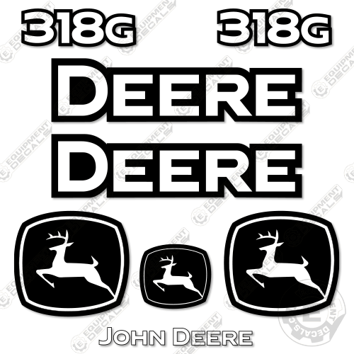 Fits John Deere 318G Decal Kit Skid Steer
