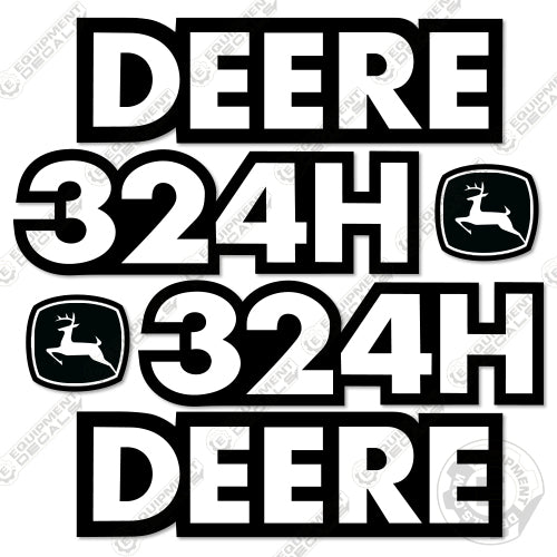 Fits John Deere 324H Decal Kit Skip Loader