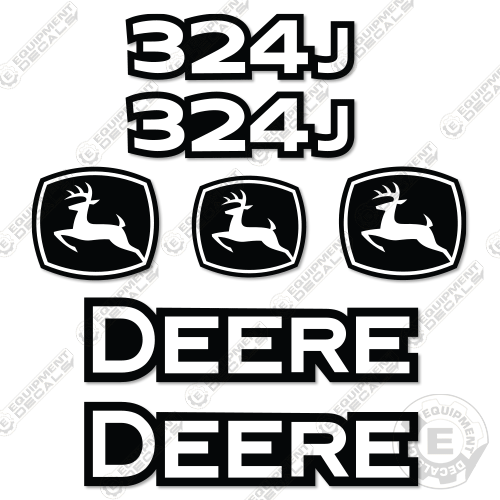 Fits John Deere 324j Decal Kit Wheel Loader