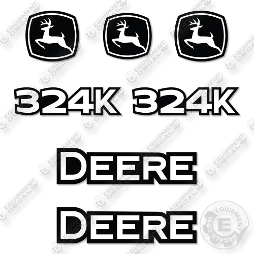 Fits John Deere 324K Decal Kit Wheel Loader