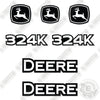 Image of Fits John Deere 324K Decal Kit Wheel Loader