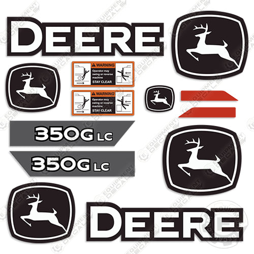 Fits John Deere 350G LC Excavator Decal Kit (2020+)