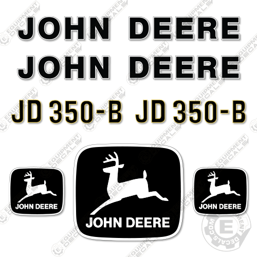 Fits John Deere 350B Decal Kit Dozer