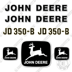 Fits John Deere 350B Decal Kit Dozer