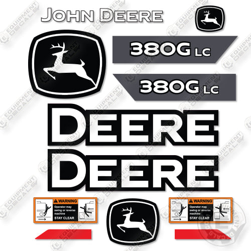 Fits John Deere 380G LC Decal Kit Excavator - NEW STYLE!