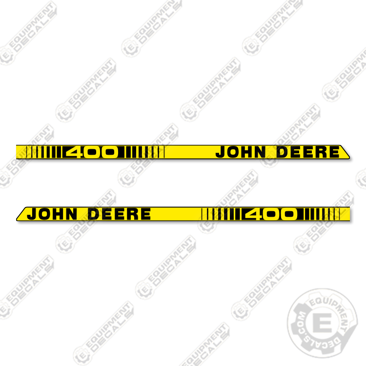 Fits John Deere 400 Riding Mower Decal Kit - Striped Version