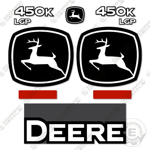Fits John Deere 450K LGP Decal Kit Dozer Crawler (2021+)