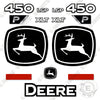 Image of John Deere 450P Decal Kit Crawler Dozer - Aftermarket Kit