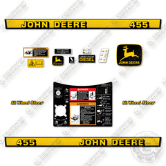 John Deere 455 New Style Decal Kit Lawn Tractor- Aftermarket Kit