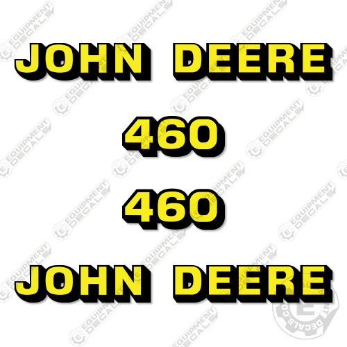 Fits John Deere 460 Decal Kit Loader Attachment