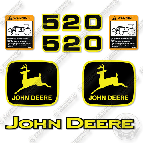 Fits John Deere 520 New Style Decal Kit Tractor