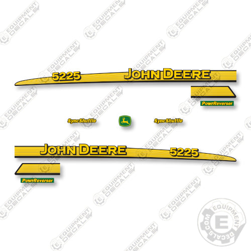 John Deere 5225 Decal Kit Tractor - Aftermarket Kit