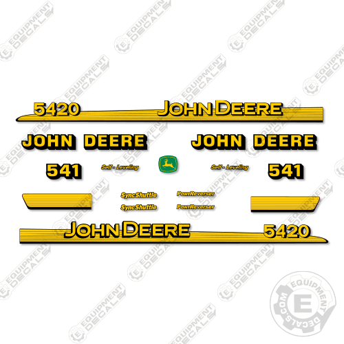Fits John Deere 5420 + 541 Decal Kit Package Loader Attachment Tractor