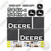 Image of John Deere 544K-2 High Lift Decal Kit Wheel Loader - Aftermarket Kit