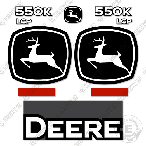 Fits John Deere 550K LGP Decal Kit Dozer Crawler (2021+)