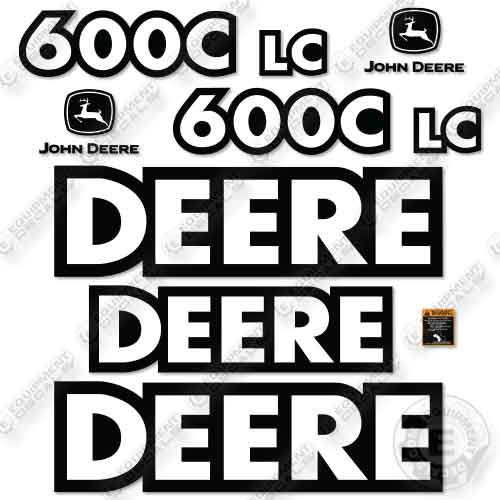 Fits John Deere 600LC Decal Kit Excavator