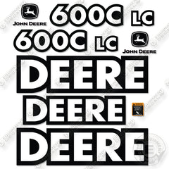 Fits John Deere 600C LC Decal Kit Excavator